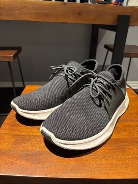 Vessi Men's Black Knit Lace-Up Rain & Snow Sneakers